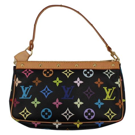 louis vuitton small black multicolor monogram handbag|louis vuitton multicolor shoulder bag.